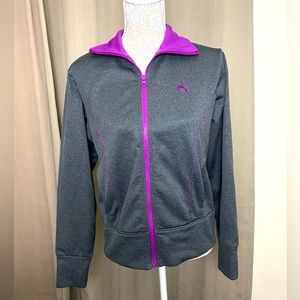 Puma Gray & Purple Zip Up